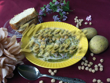 Qatıqlı Kartof Çorbasi